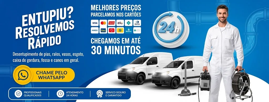 Desentupidora MD 24h — Desentupidora profissional com serviços rápidos